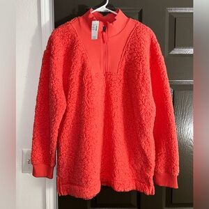 Maurice’s Sherpa pullover coral pink